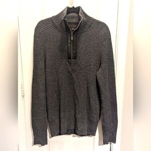 Mens Banana Republic Wool Blend Sweater Medium Grey‎